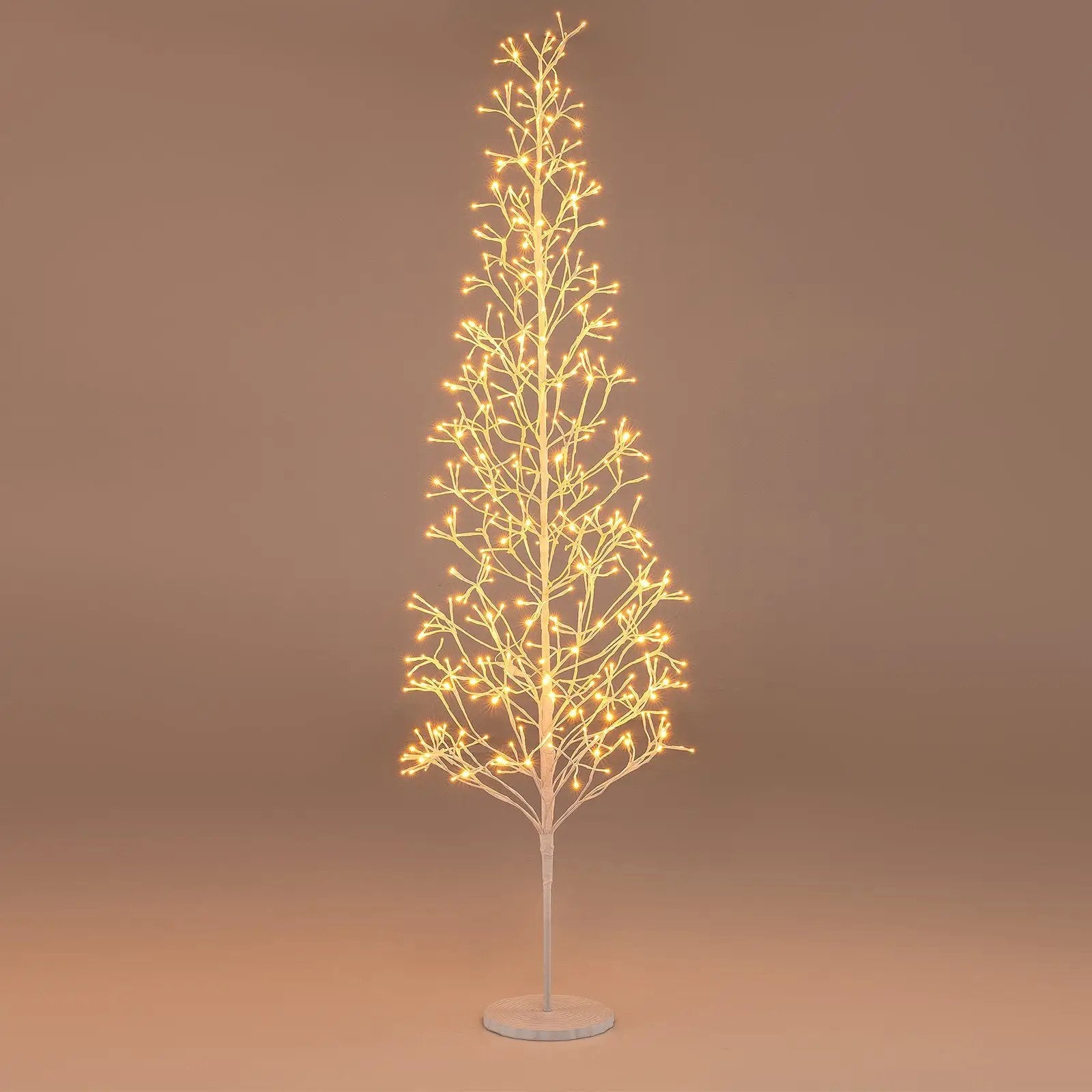 5/6/7 FT Lighted Birch Tree Pre-lit Twig Tree with 240/320/456 Warm White Light LED Lights by DirectDeals