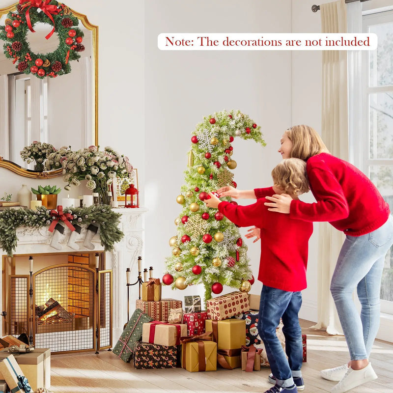 5/6/7 FT Whimsical Christmas Tree with Bendable Top and 216/290/366 Branch by DirectDeals