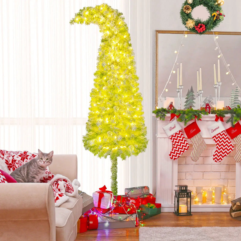 5/6/7 FT Whimsical Christmas Tree with Bendable Top and 216/290/366 Branch by DirectDeals