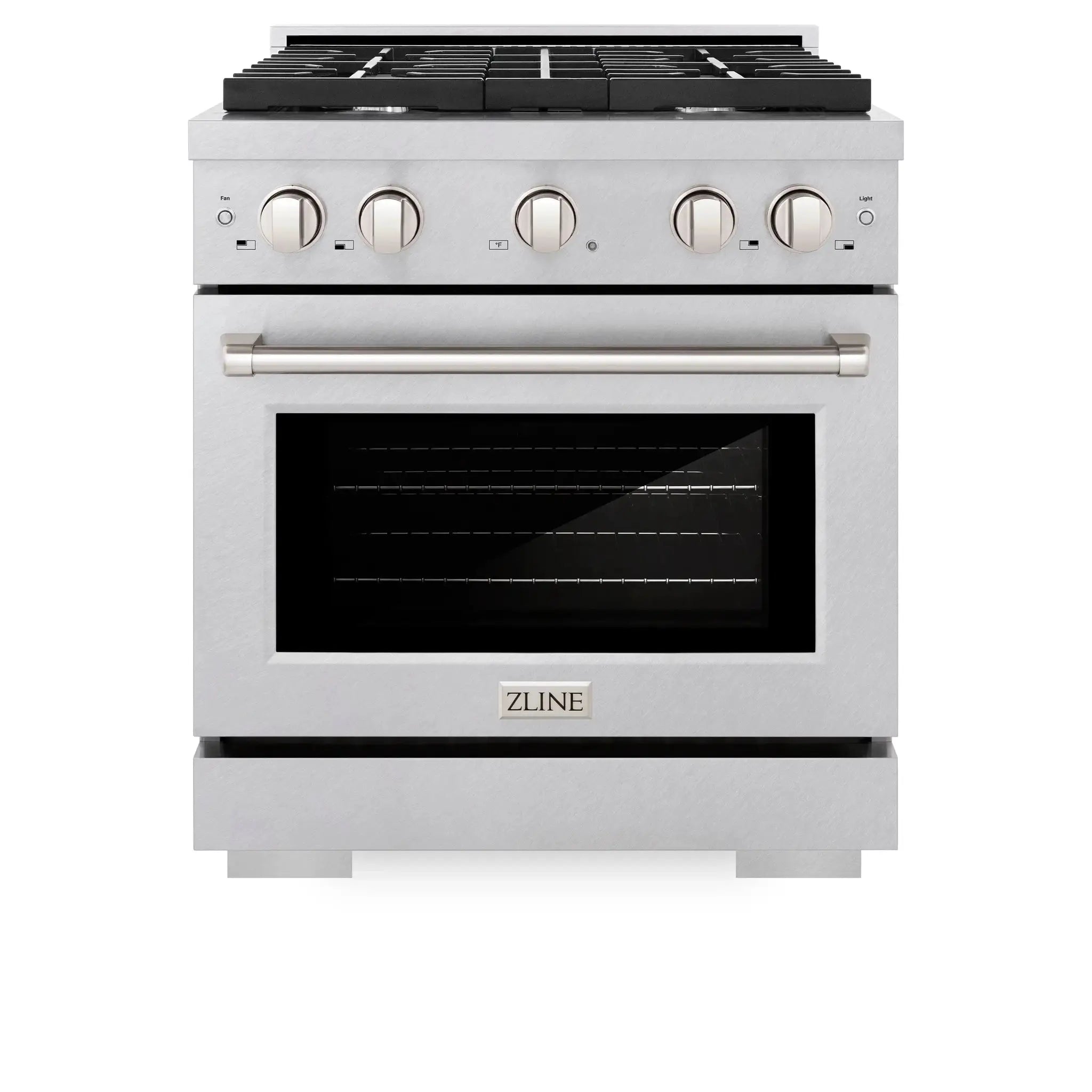 ZLINE 30"Paramount Dual Fuel Range DuraSnow® Stainless Steel SDRS-30 by Farmhouse Kitchen and Bath