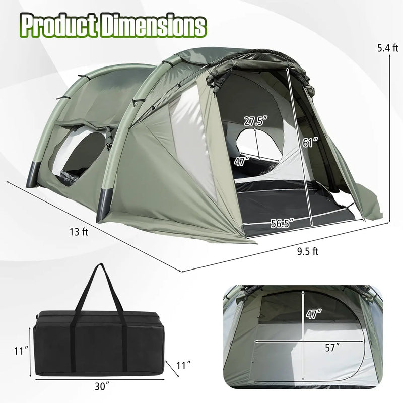 5-7 Person Inflatable Camping Tent with Screened Porch by DirectDeals