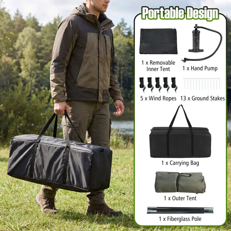 5-7 Person Inflatable Camping Tent with Screened Porch by DirectDeals
