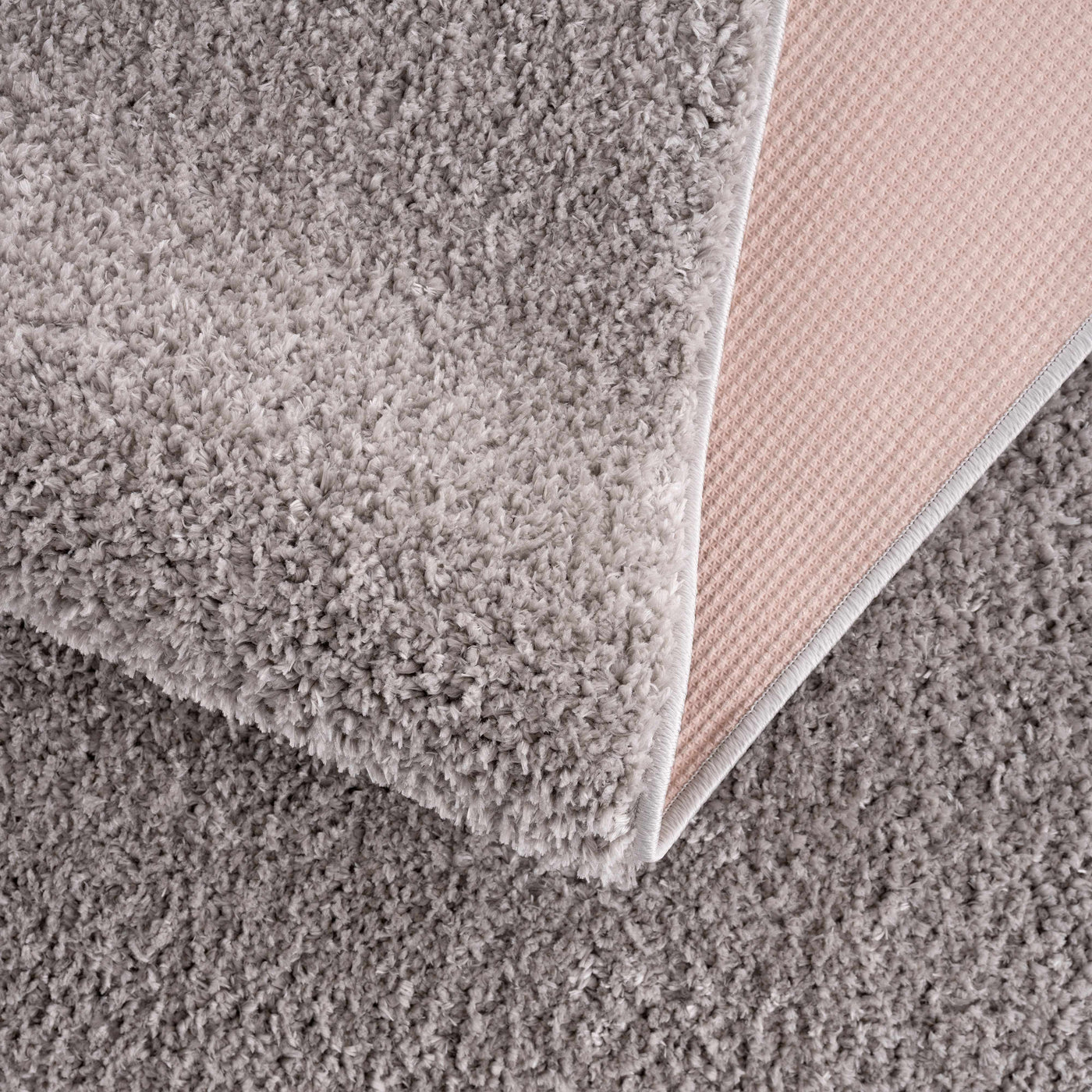 Judy Solid Gray Washable Shag Rug - Clearance by Boutique Rugs