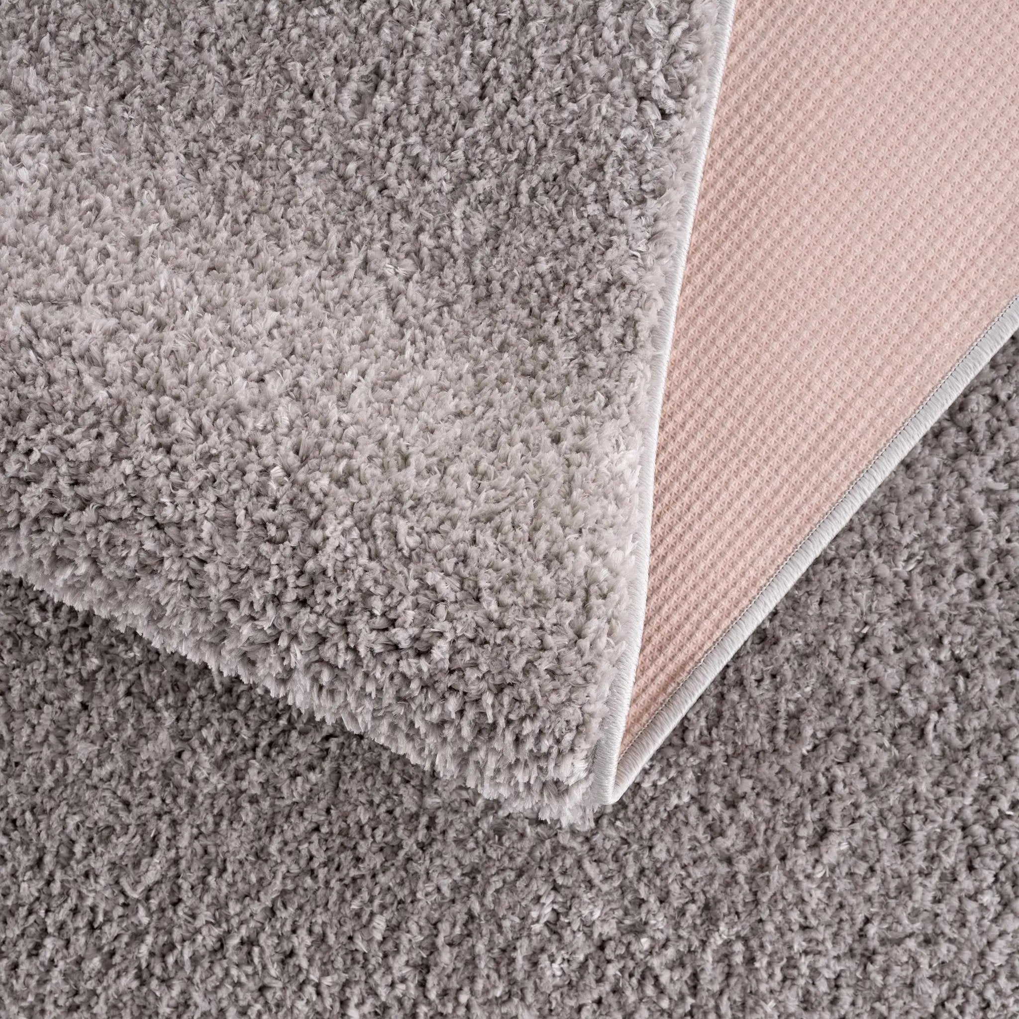 Judy Solid Gray Washable Shag Rug - Clearance by Boutique Rugs
