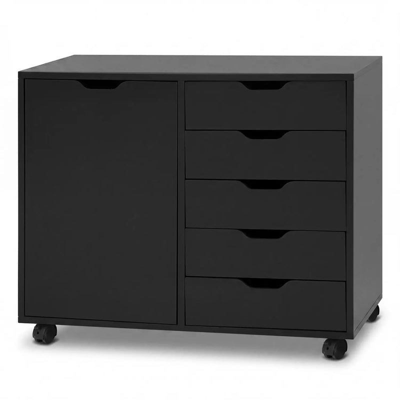 5-Drawer Mobile Storage Cabinet with Adjustable Shelf by DirectDeals