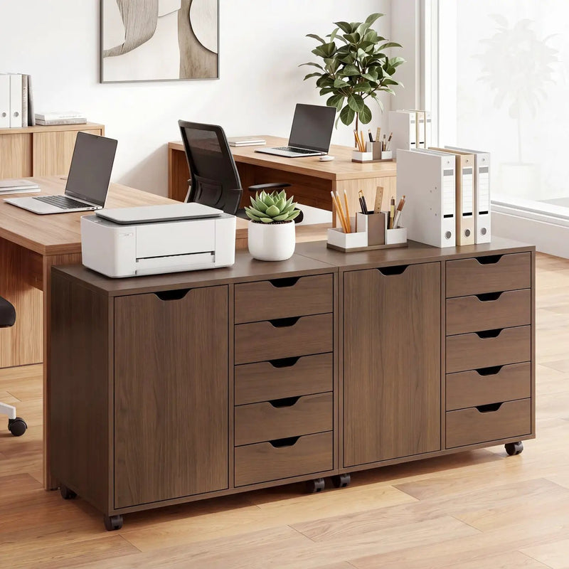 5-Drawer Mobile Storage Cabinet with Adjustable Shelf by DirectDeals