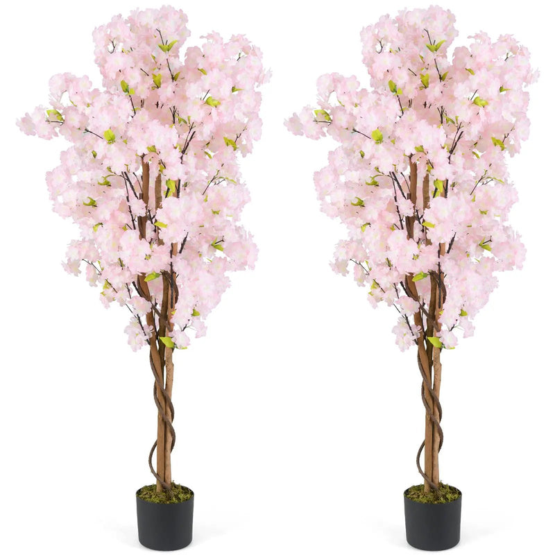 5 FT Tall Artificial Cherry Blossom Tree with Pink Flowers by DirectDeals