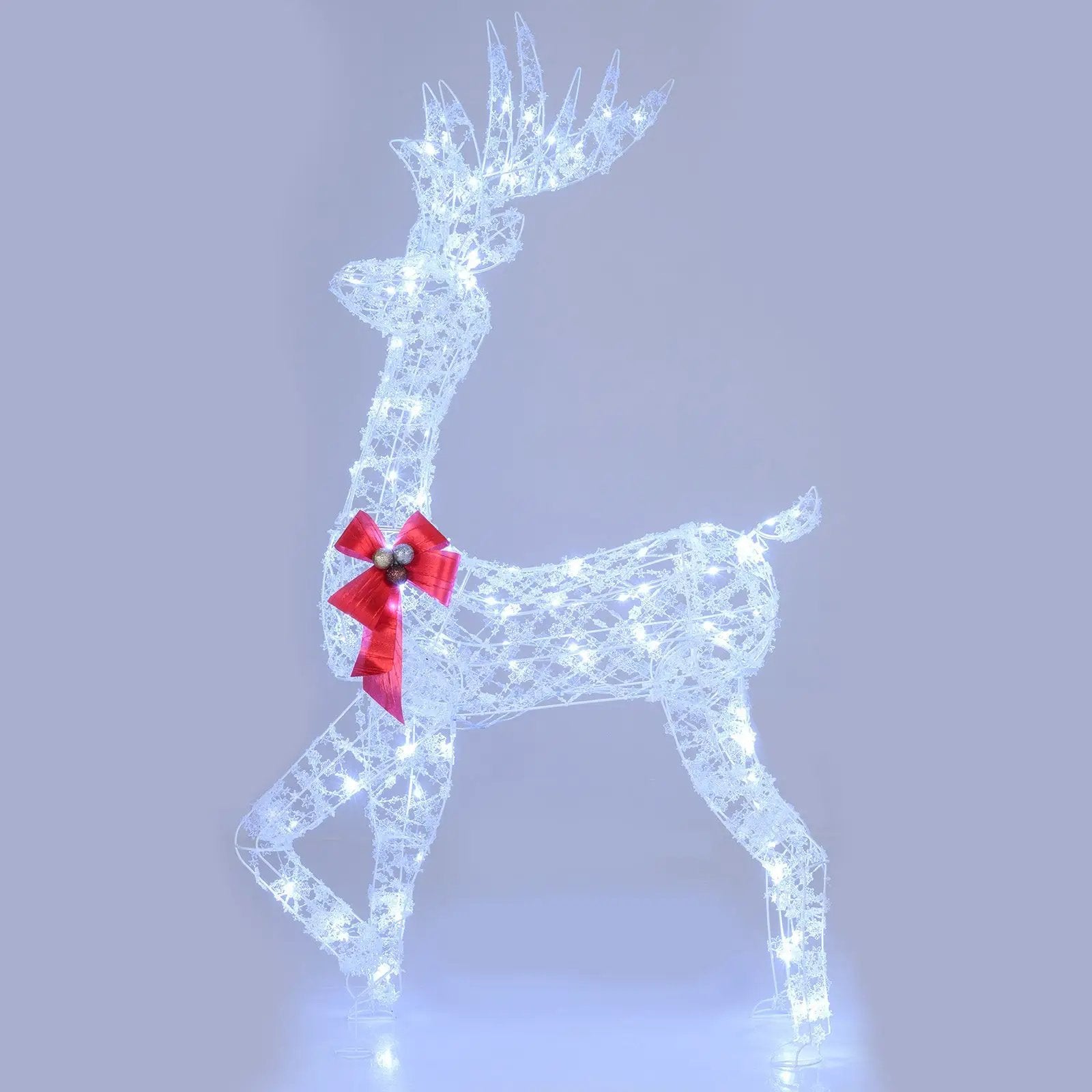 5 Feet Pre-Lit Christmas Reindeer with 100 LED Lights by DirectDeals