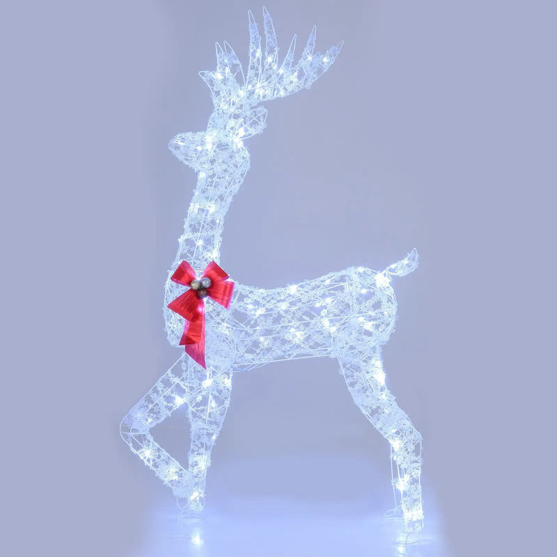 5 Feet Pre-Lit Christmas Reindeer with 100 LED Lights by DirectDeals