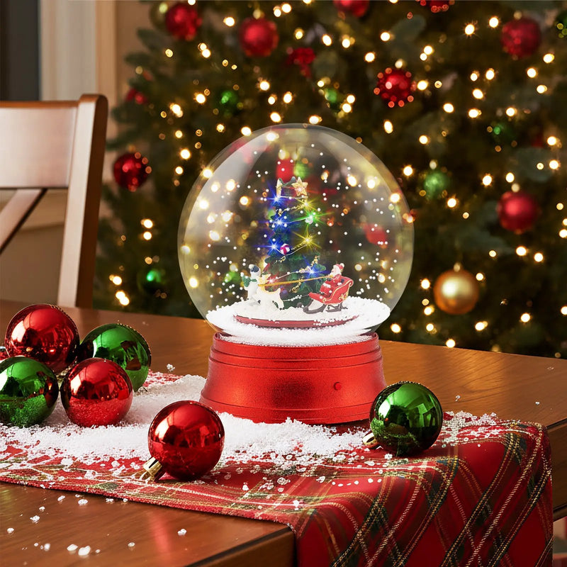 5 Ft Musical Christmas Street Lamp with 8 Tunes and Blowing Snow-Red by DirectDeals