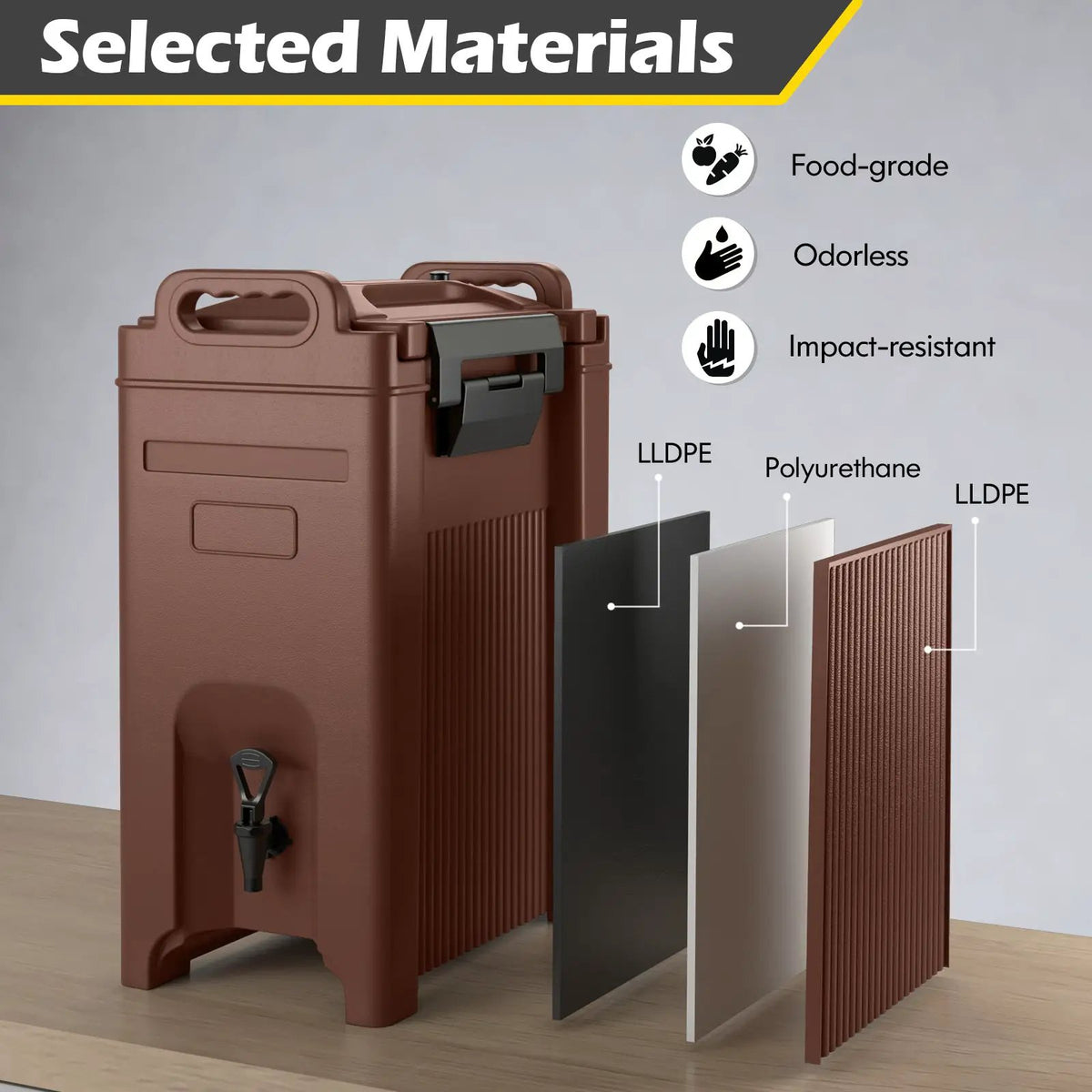 5 Gallon Insulated Beverage Server Dispenser by DirectDeals