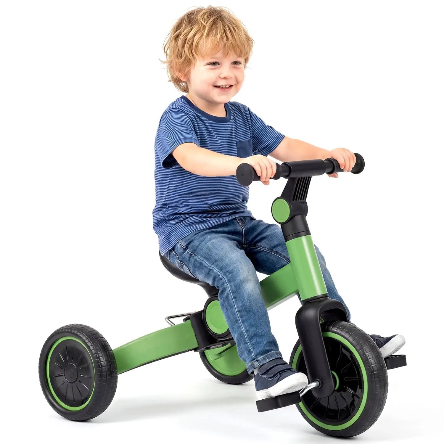 5-In-1 Toddler Bike Kids Balance Bike with Removable Pedals by DirectDeals