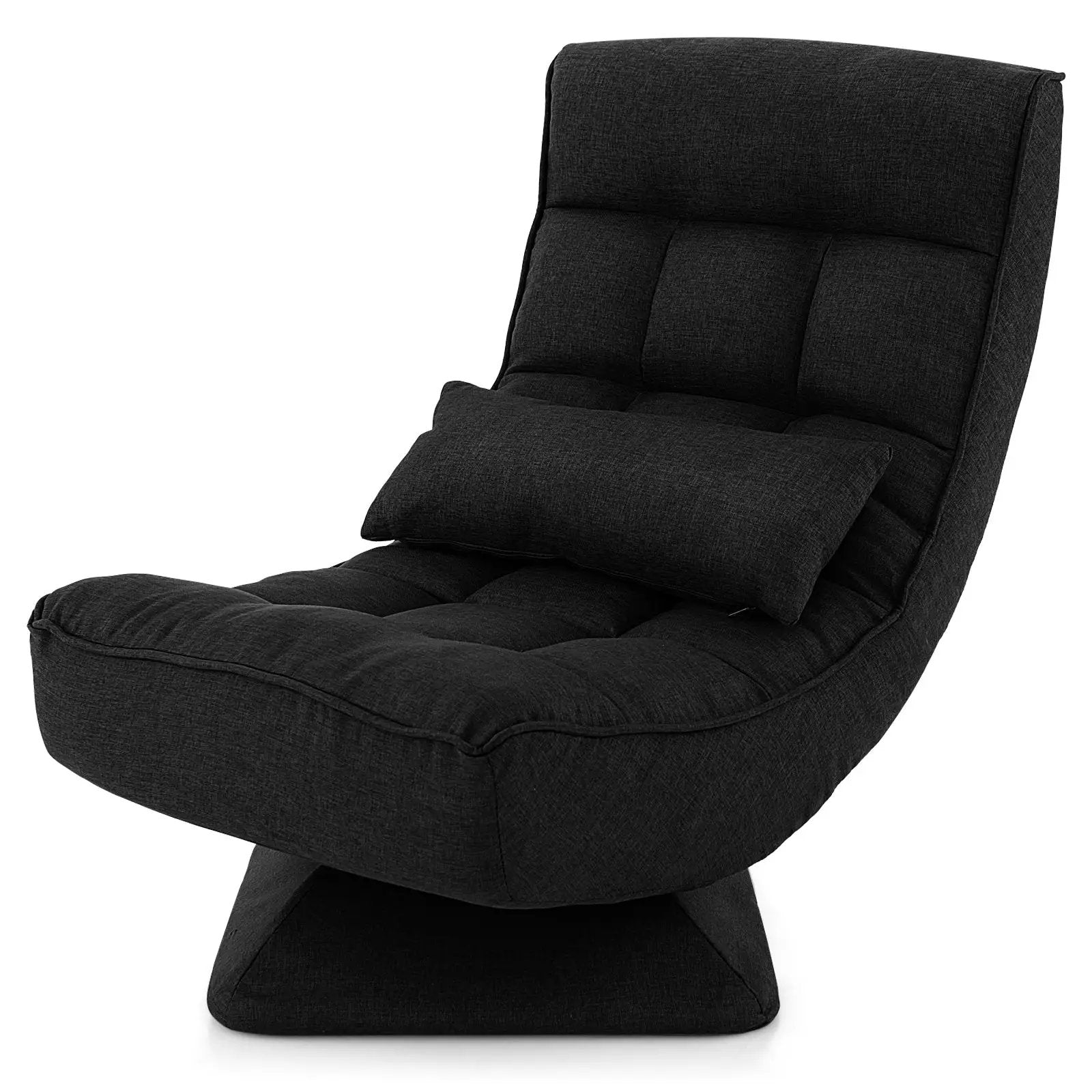 5-Level Adjustable 360° Swivel Floor Chair with Massage Pillow by DirectDeals