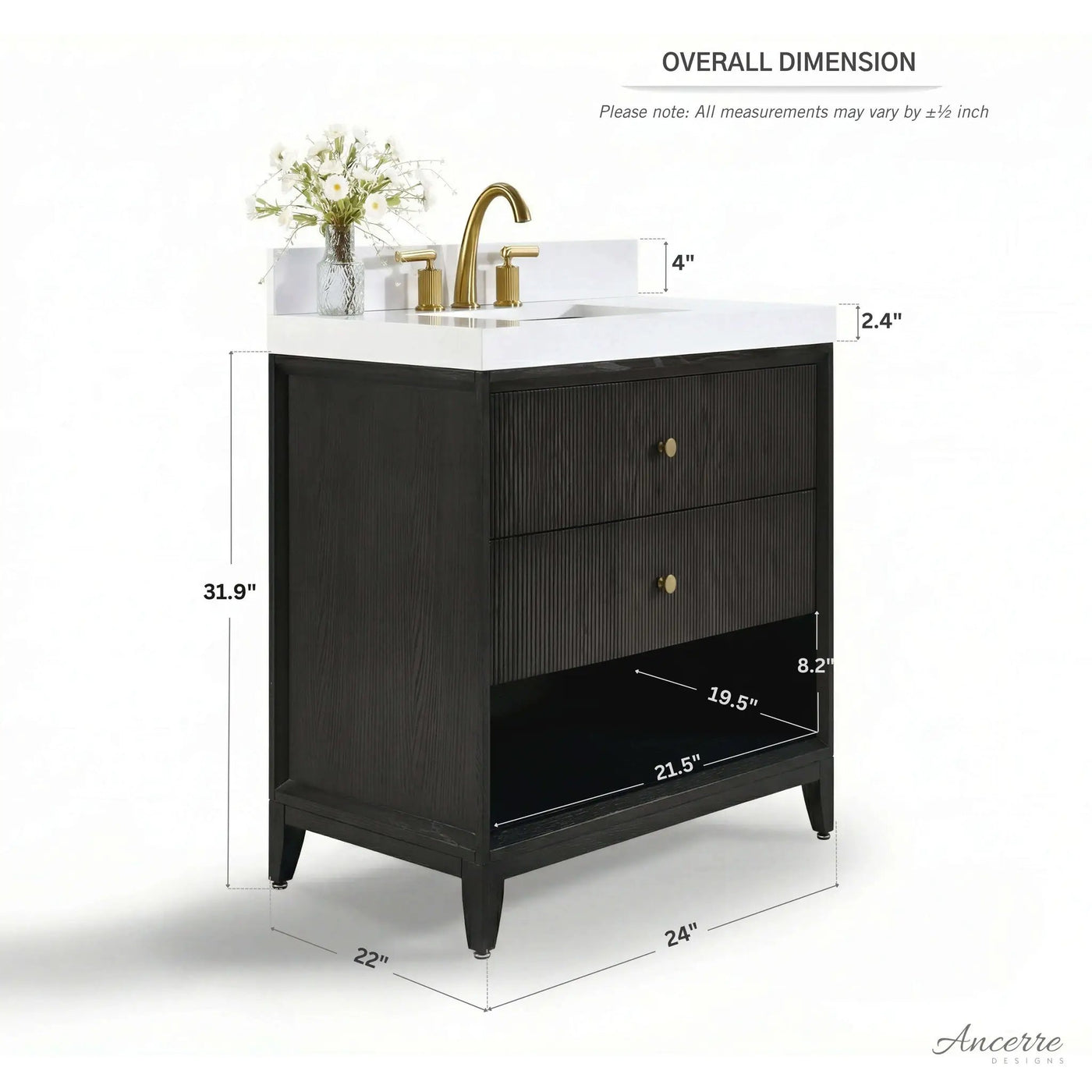 Momo 24" Bath Vanity Set by Ancerre Designs
