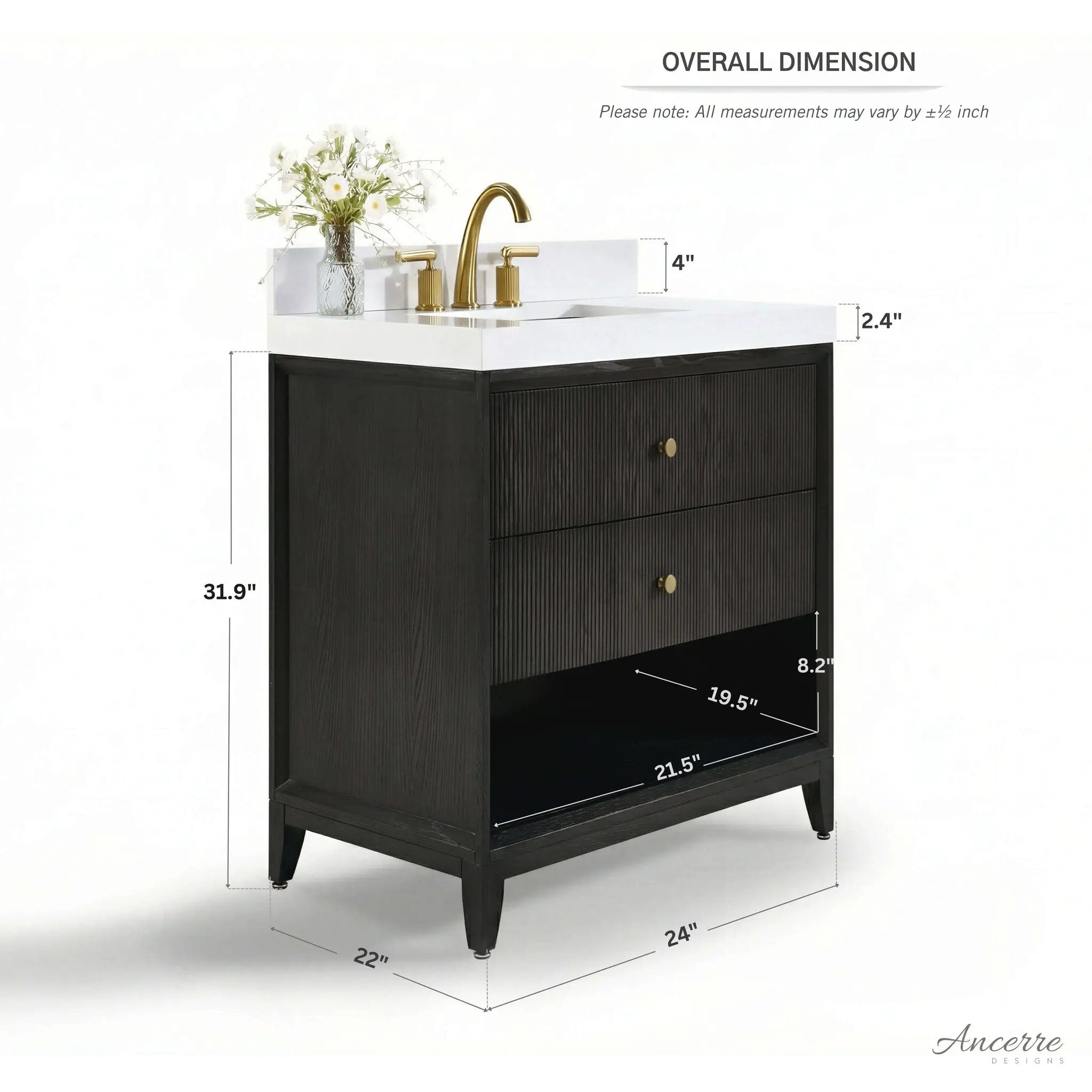Momo 24" Bath Vanity Set by Ancerre Designs