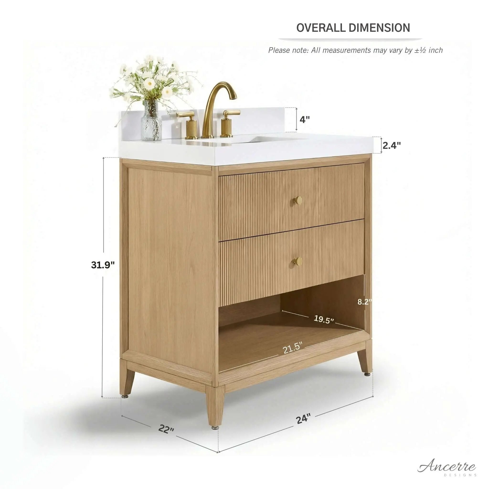 Momo 24" Bath Vanity Set by Ancerre Designs