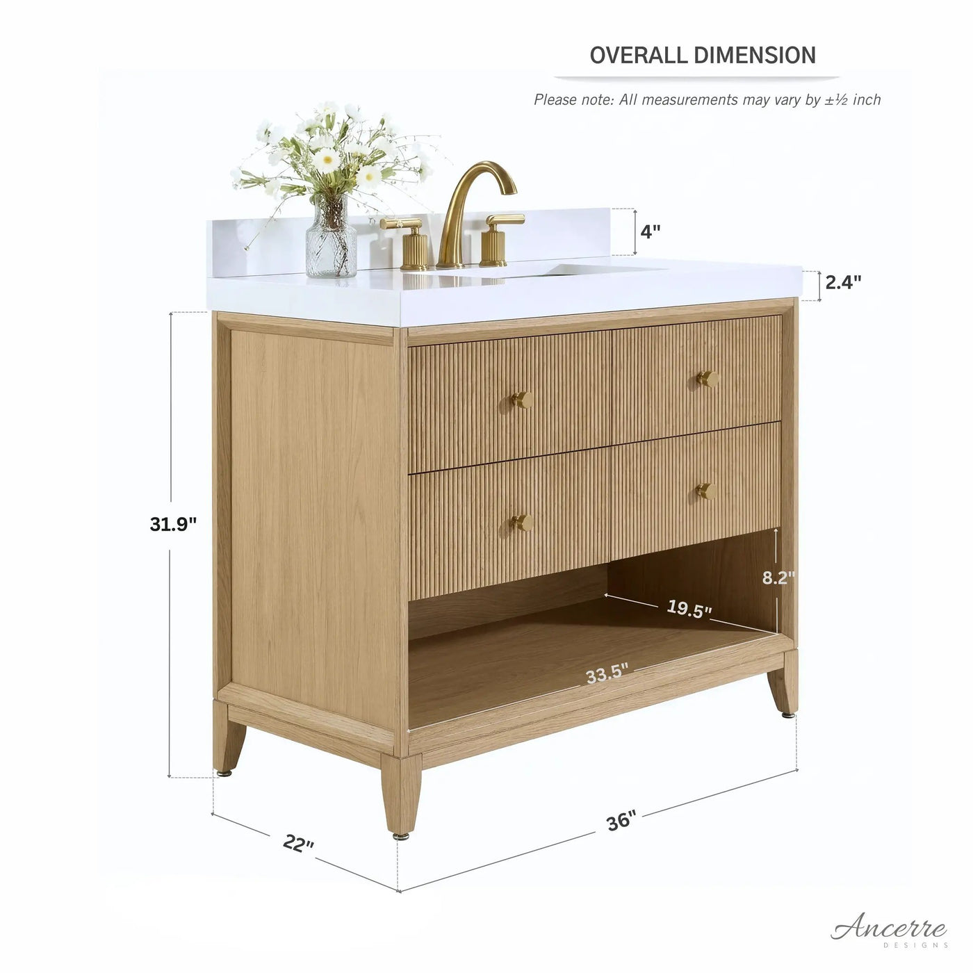 Momo 36" Bath Vanity Set by Ancerre Designs