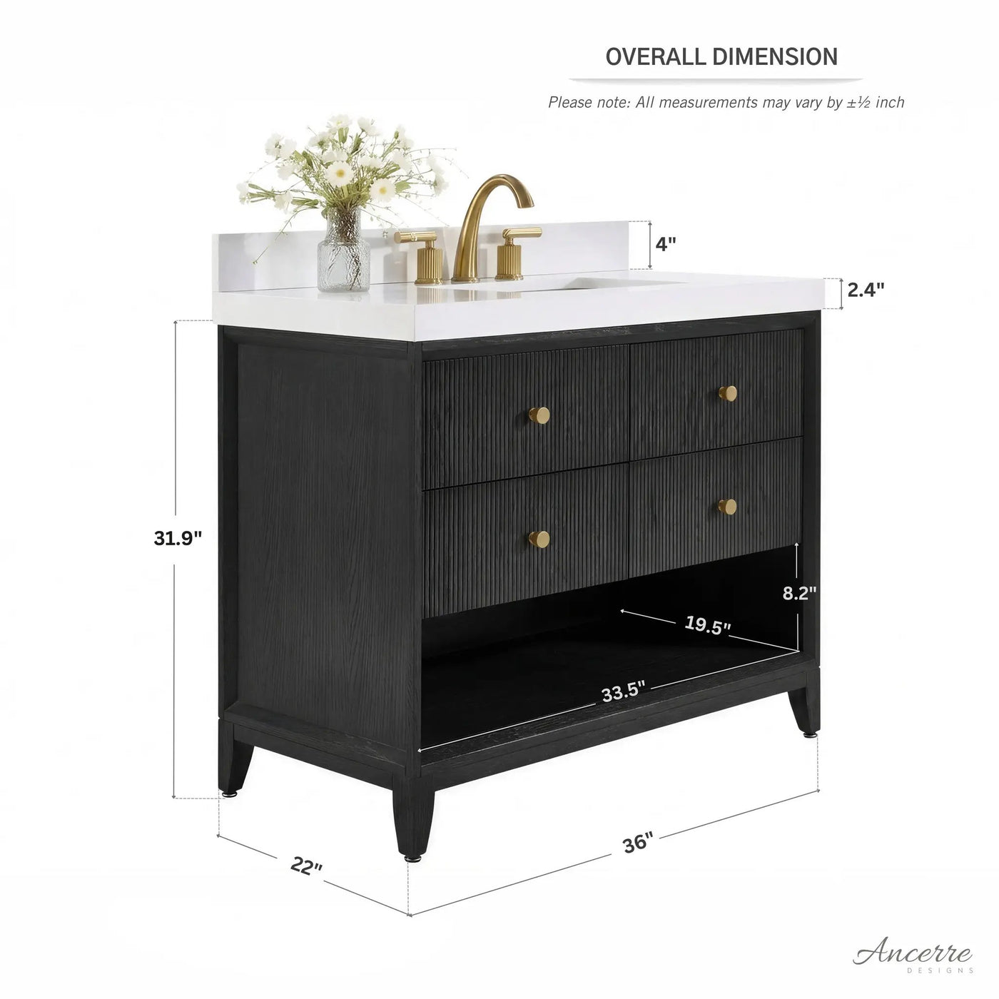 Momo 42" Bath Vanity Set by Ancerre Designs