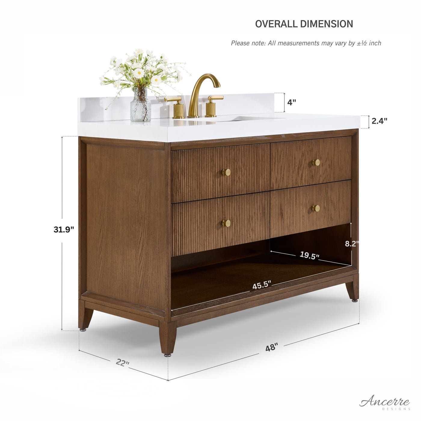Momo 48" Bath Vanity Set by Ancerre Designs