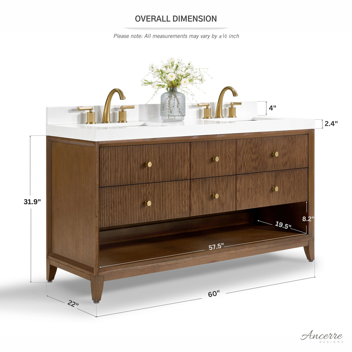 Momo 60" Bath Vanity Set by Ancerre Designs