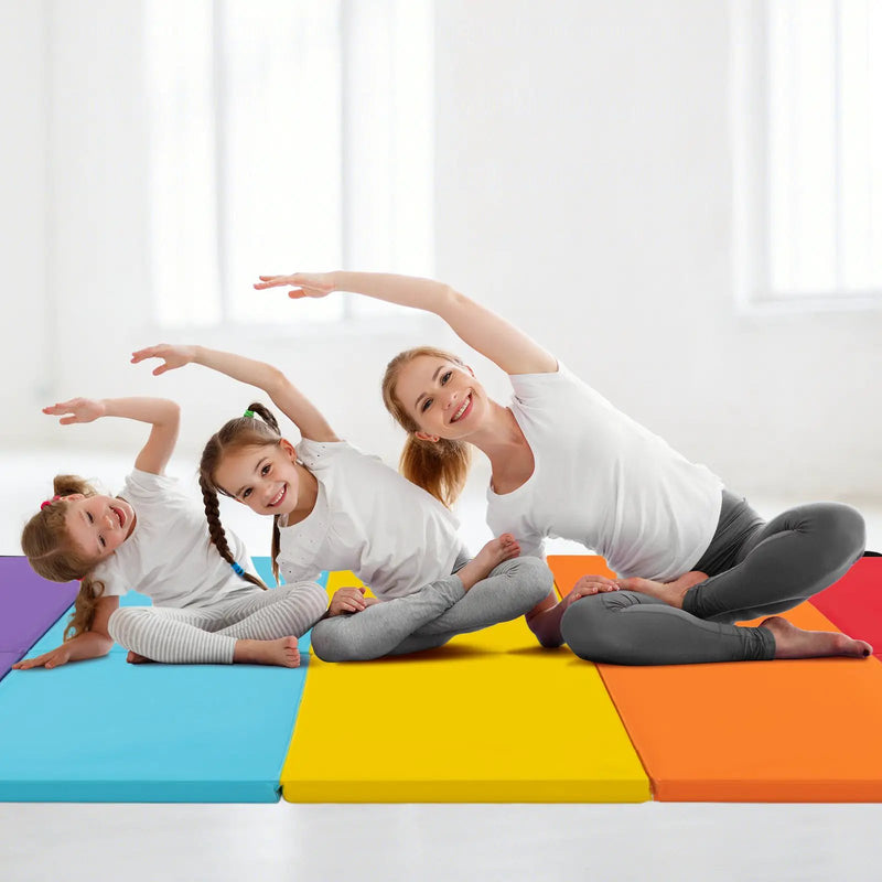 5-Panel Folding Gymnastics Mat for Kids and Adults by DirectDeals