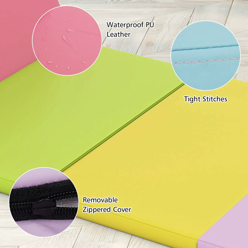 5-Panel Folding Gymnastics Mat for Kids and Adults by DirectDeals