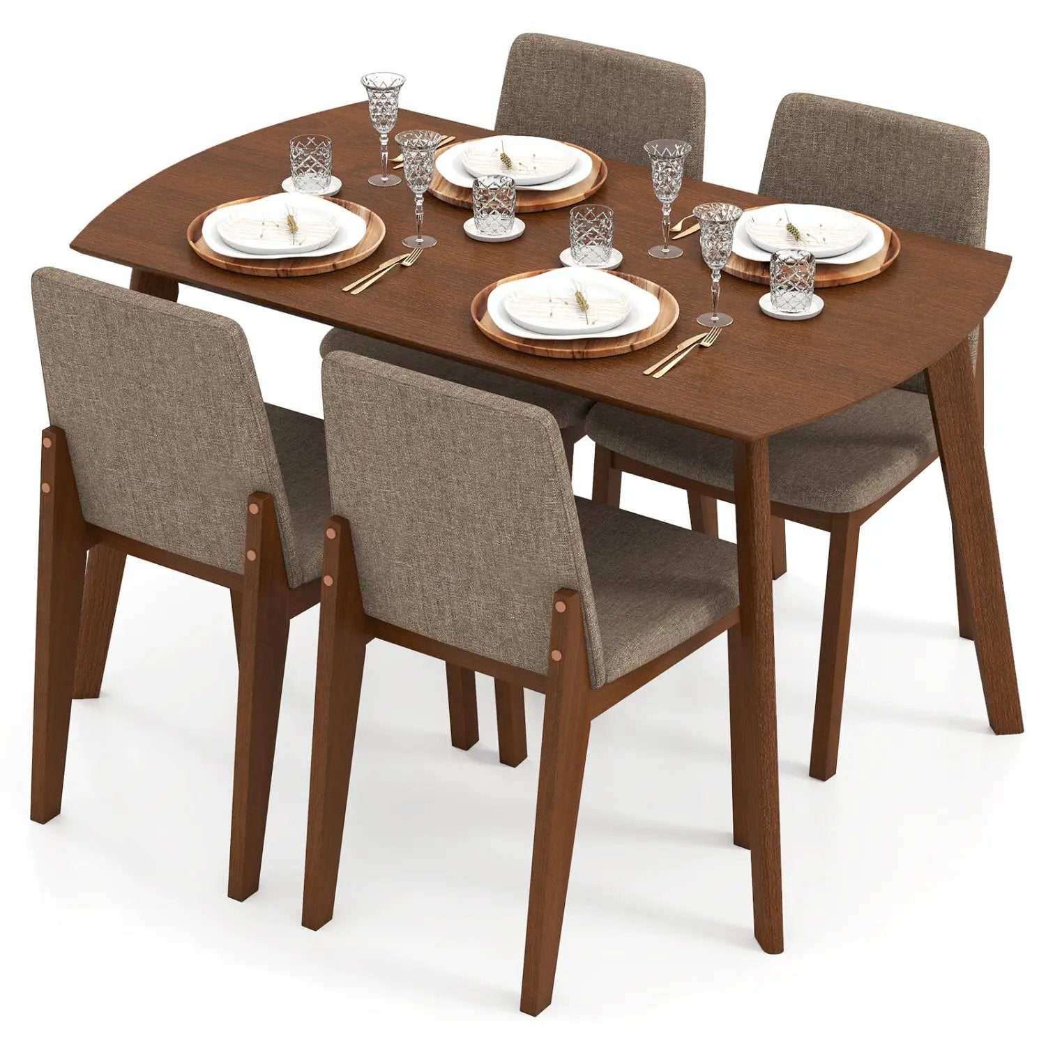 5-Piece Kitchen Table and Upholstered Chairs by DirectDeals