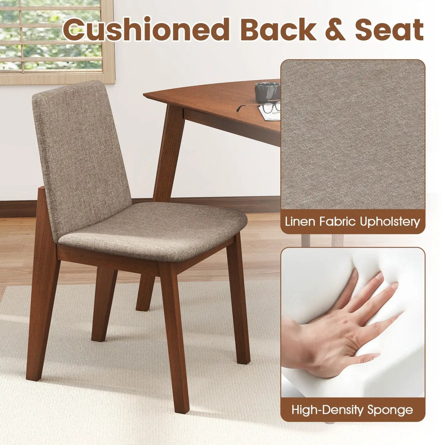 5-Piece Kitchen Table and Upholstered Chairs by DirectDeals