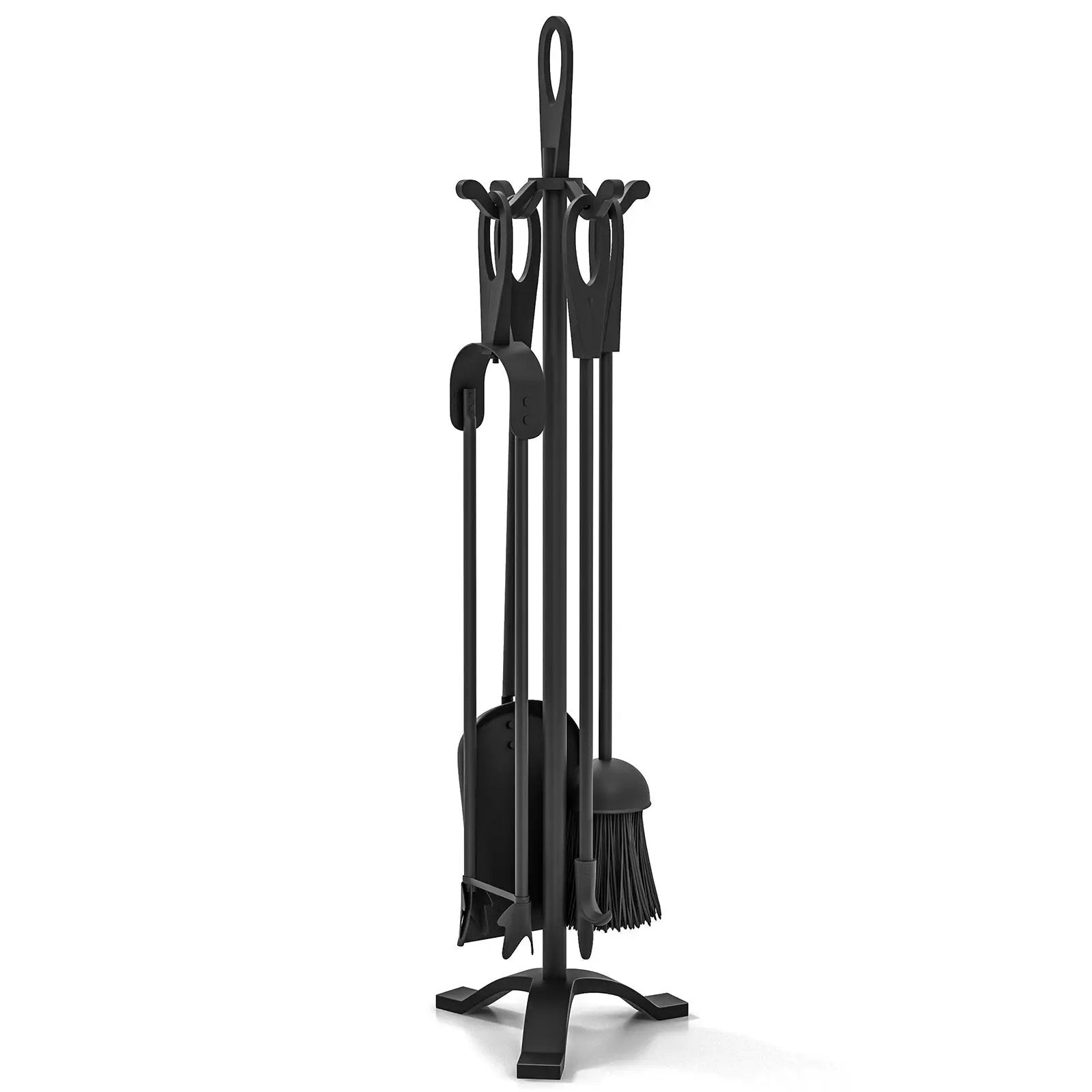 5 Pieces Fireplace Tool Set Fireplace Accessories with Poker by DirectDeals