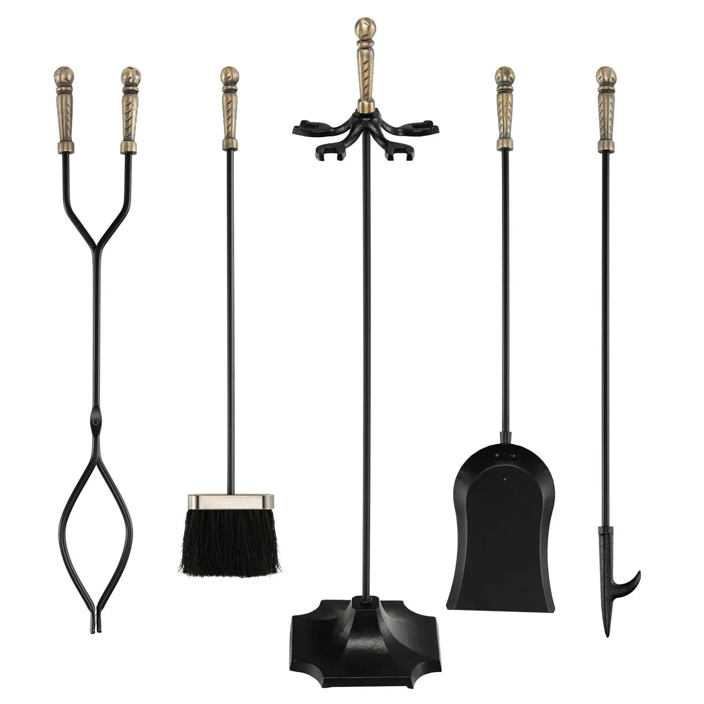 31 Inch 5 Pieces Hearth Fireplace Fire Tools Set by DirectDeals