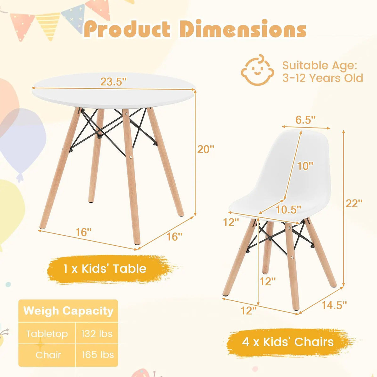 5 Pieces Kids Mid by DirectDeals