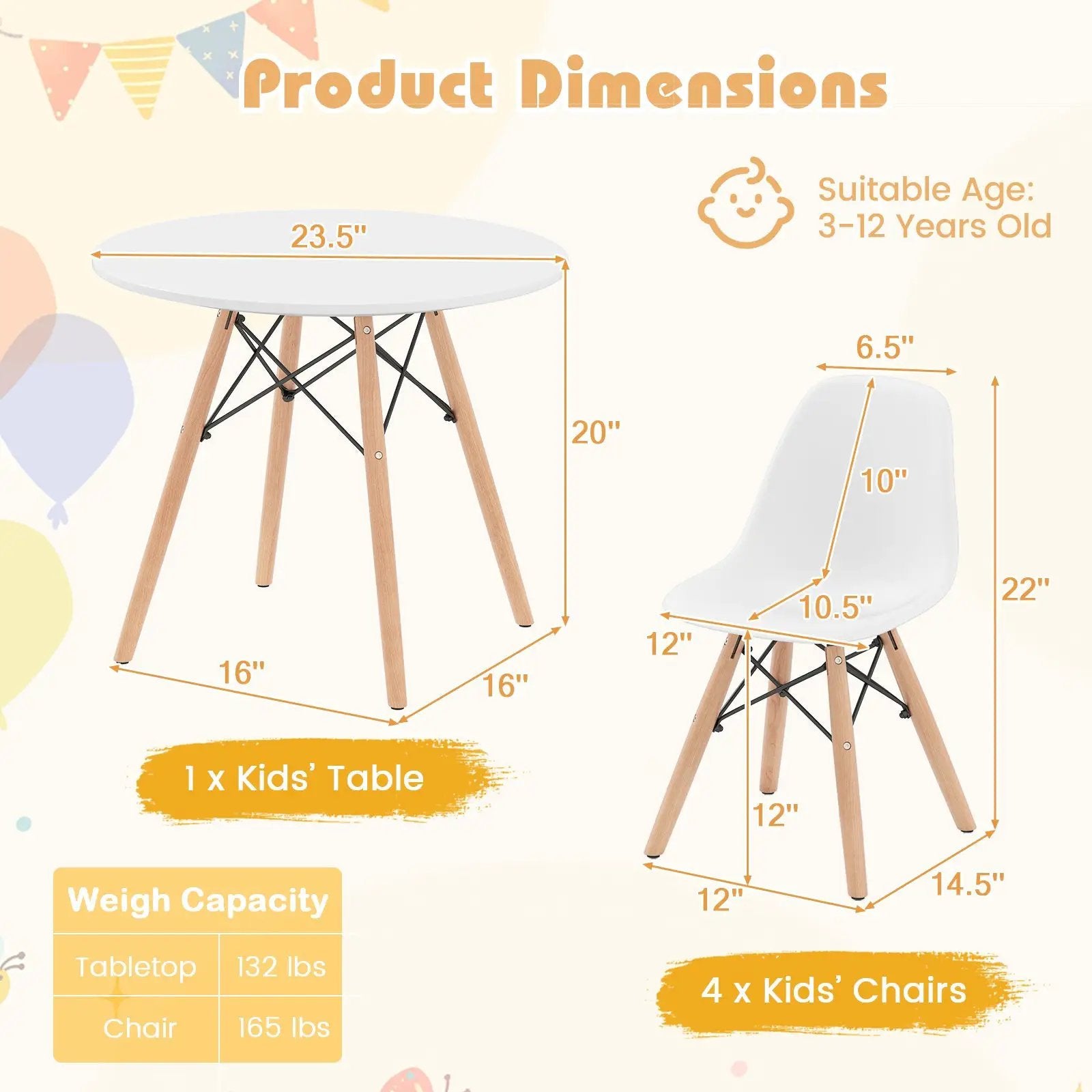 5 Pieces Kids Mid by DirectDeals