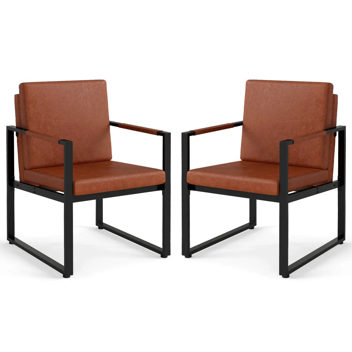 5 Pieces Living Room Set with 2 Accent Chairs and 2 Coffee Tables by DirectDeals