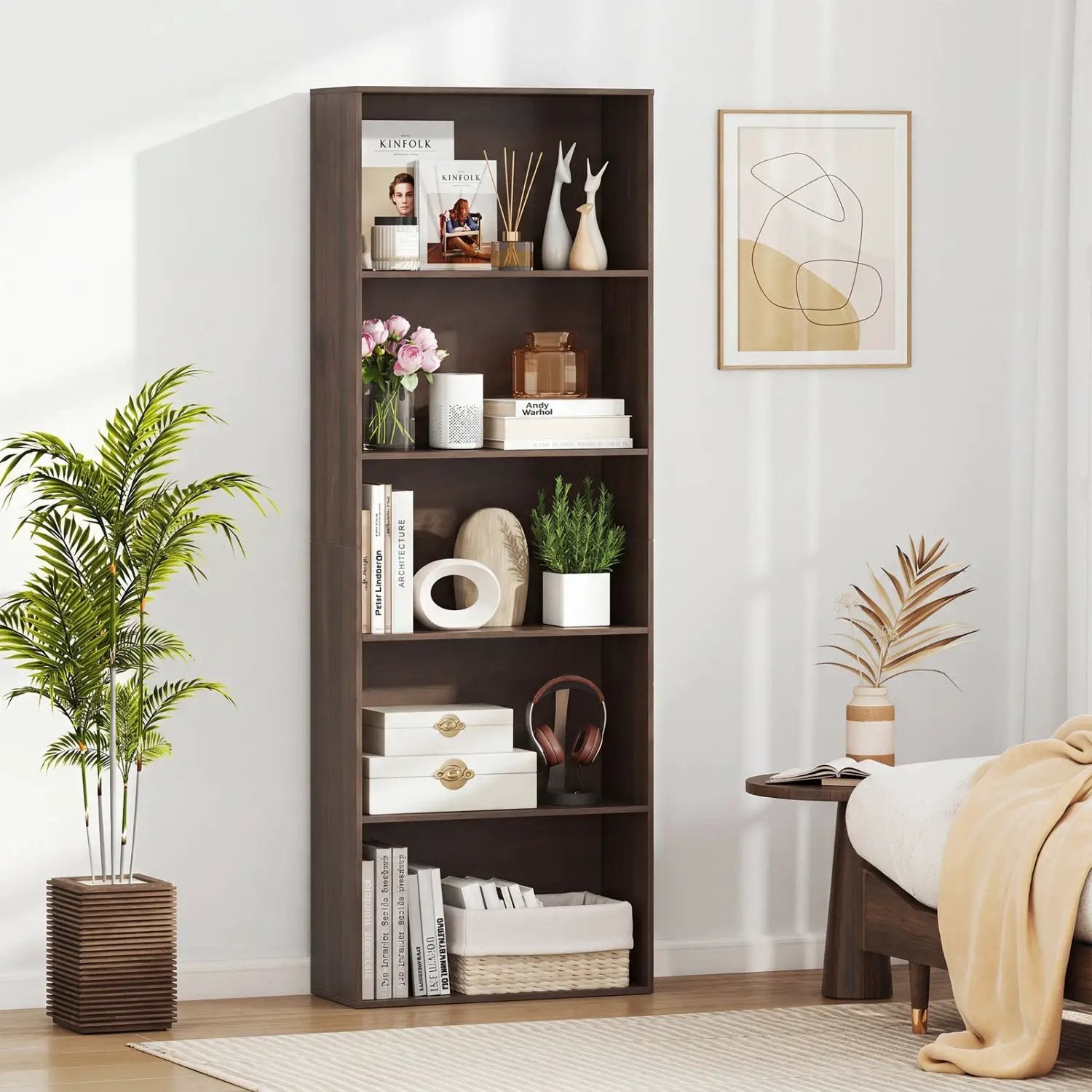 5-Tier Bookshelf Open Display Storage Organizer by DirectDeals
