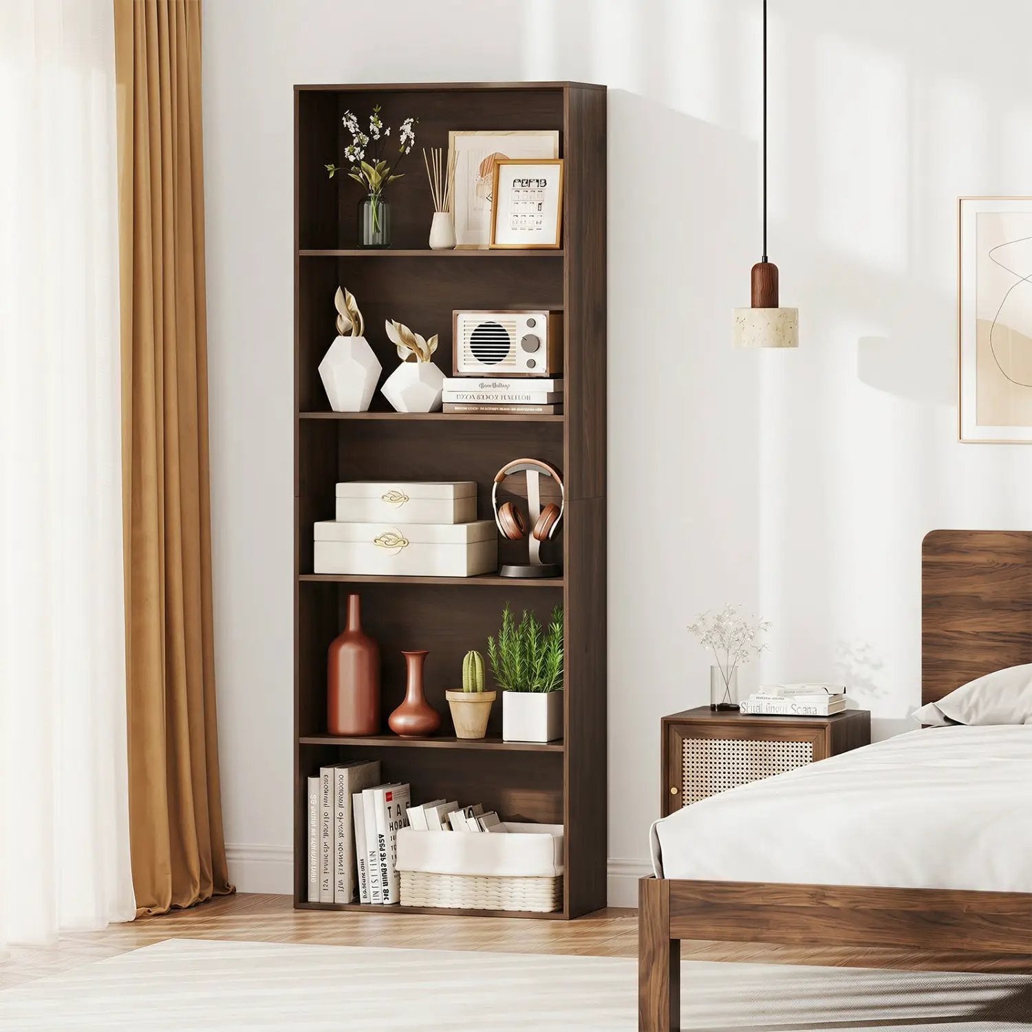 5-Tier Bookshelf Open Display Storage Organizer by DirectDeals