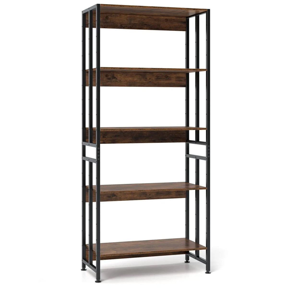 5-Tier Bookshelf with Adjustable and Tiltable Shelves by DirectDeals
