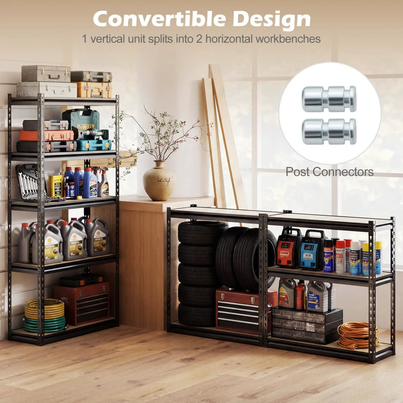 5-Tier Garage Shelving Unit 2200 LBS Heavy Duty Metal Storage Shelves by DirectDeals
