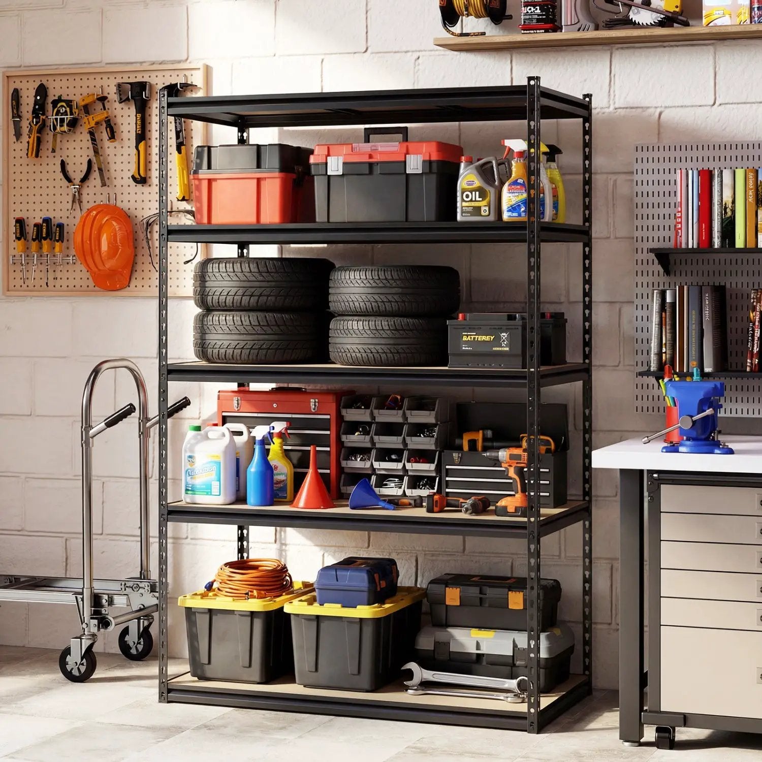 5-Tier Heavy Duty Garage Shelving Unit - 2200 LBS Capacity by DirectDeals
