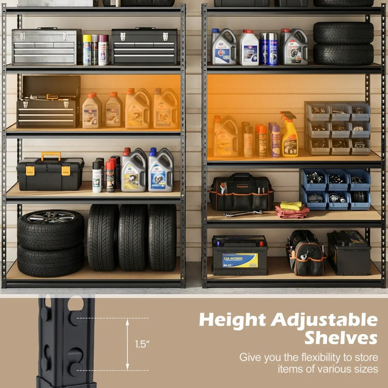 5-Tier Heavy Duty Garage Shelving Unit - 2200 LBS Capacity by DirectDeals