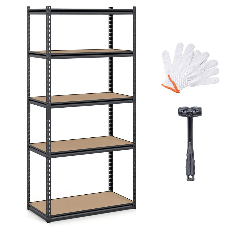 5-Tier Garage Shelving Unit 2200 LBS Metal Storage Shelves Adjustable Utility Rack by DirectDeals