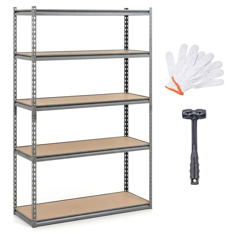 5-Tier Garage Shelving Unit 2200 LBS Metal Storage Shelves Adjustable Utility Rack for Warehouse by DirectDeals