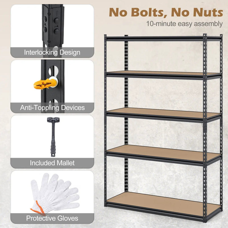 5-Tier Garage Shelving Unit for Warehouse and Basement by DirectDeals