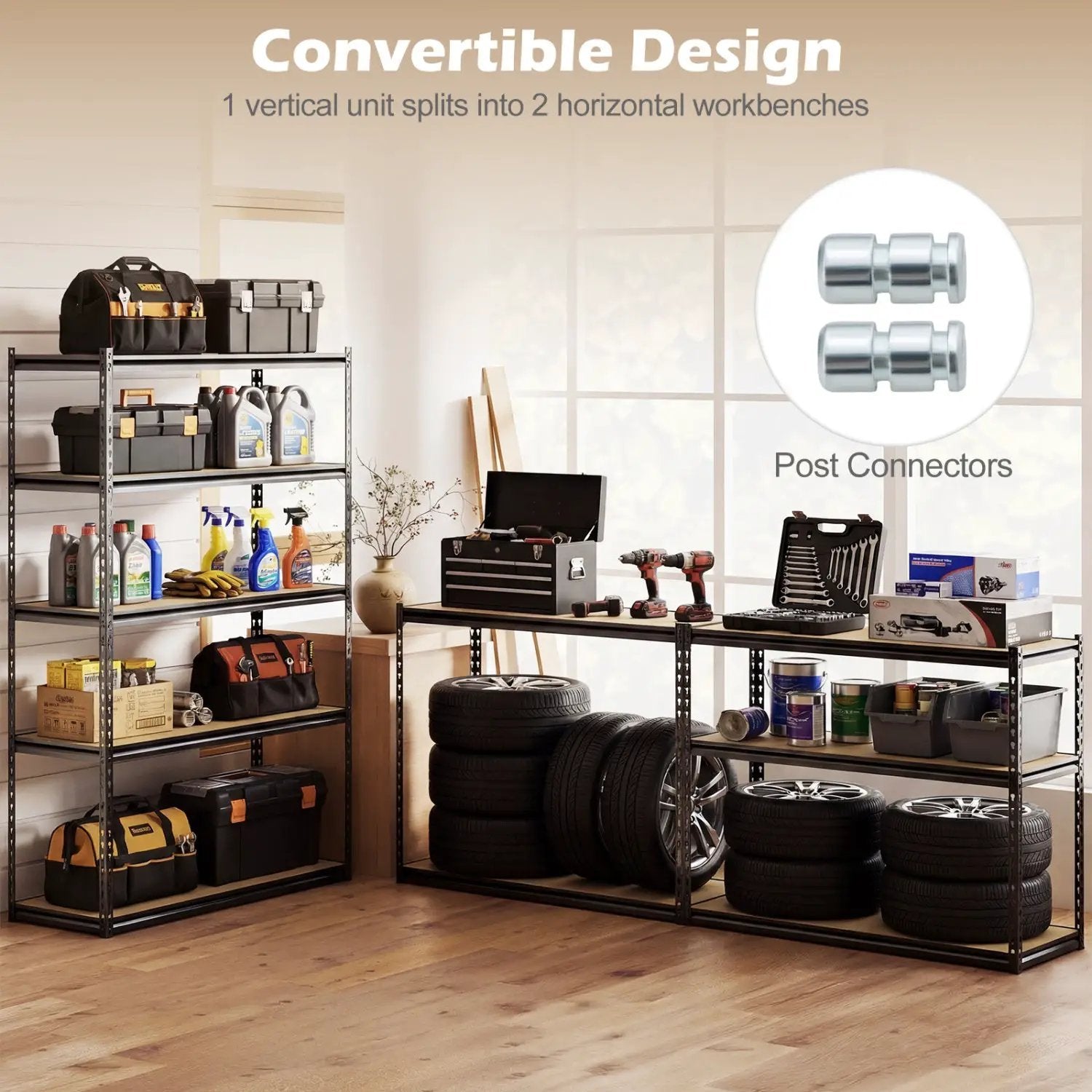 5-Tier Garage Shelving Unit for Warehouse and Basement by DirectDeals