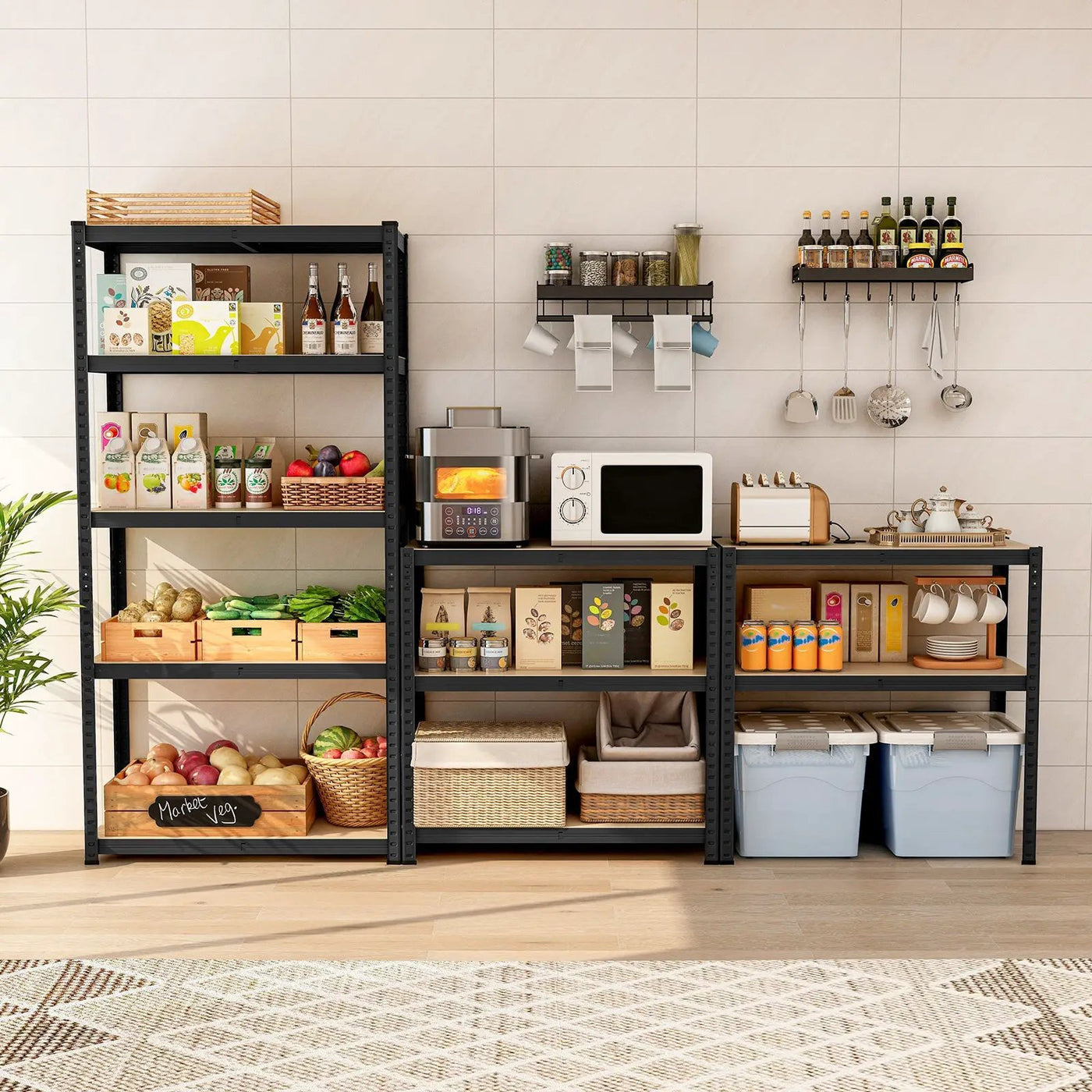 5-Tier Heavy Duty Metal Shelving Unit with 2000 LBS Total Load Capacity by DirectDeals