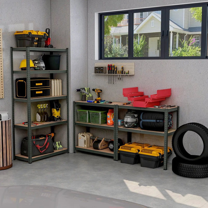 5-Tier Heavy Duty Metal Shelving Unit with 2000 LBS Total Load Capacity by DirectDeals
