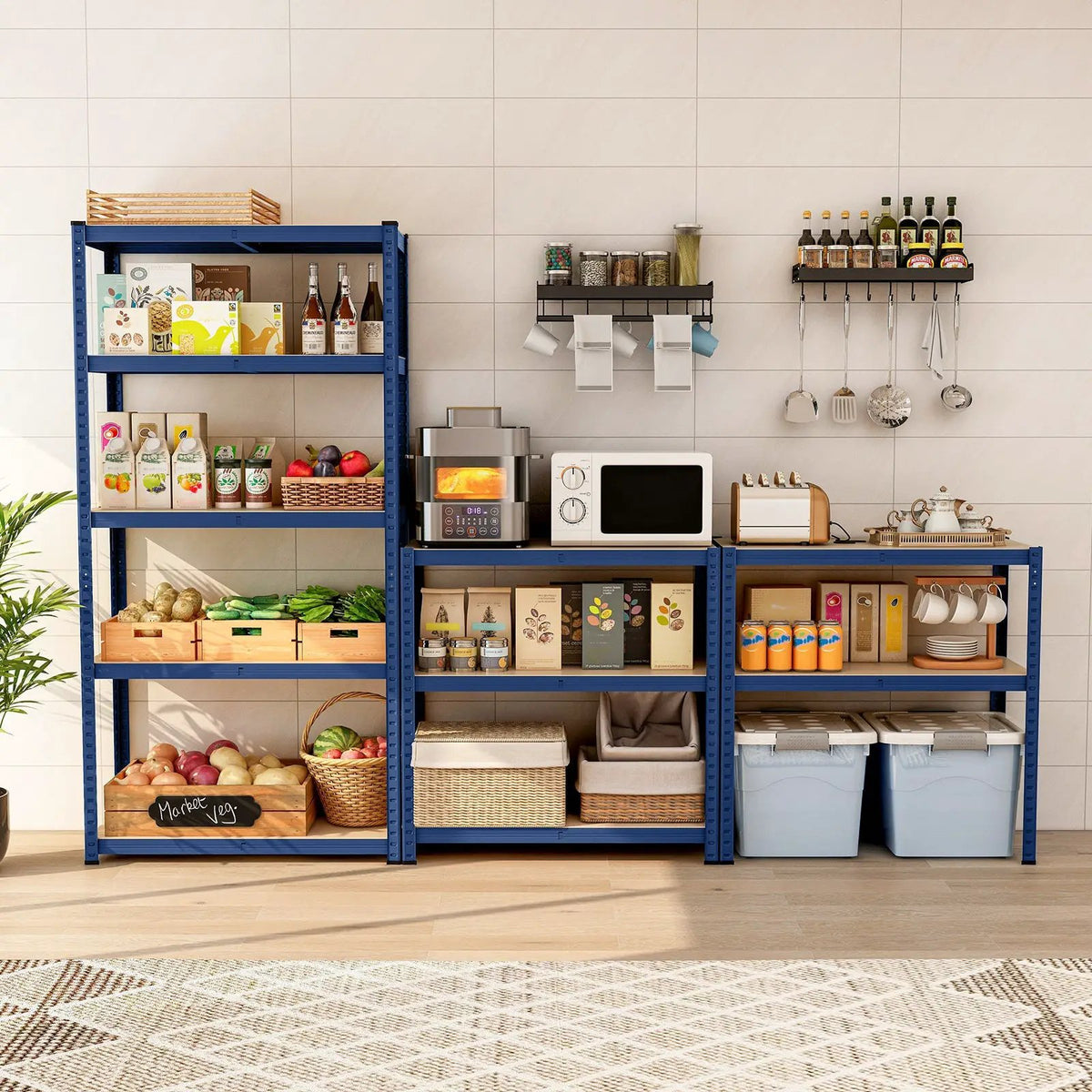 5-Tier Heavy Duty Metal Shelving Unit with 2000 LBS Total Load Capacity by DirectDeals
