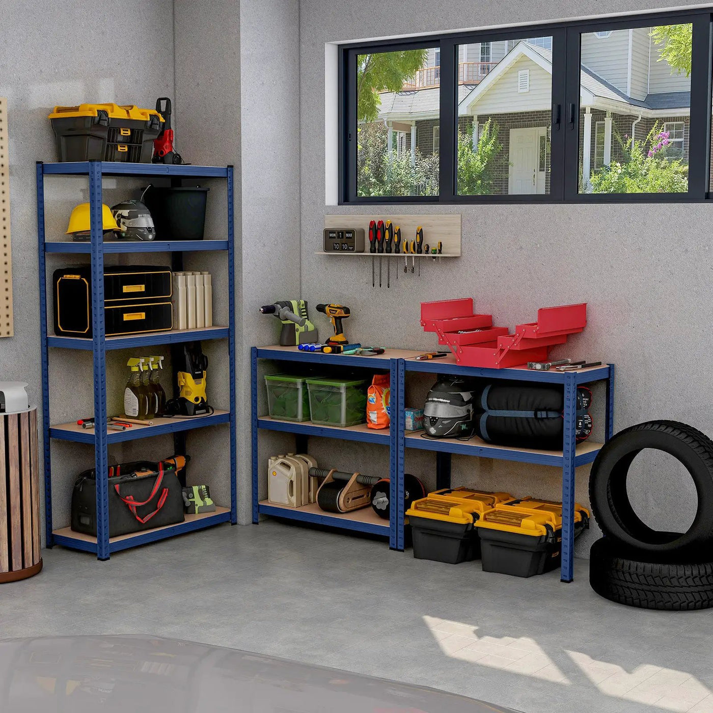 5-Tier Heavy Duty Metal Shelving Unit with 2000 LBS Total Load Capacity by DirectDeals
