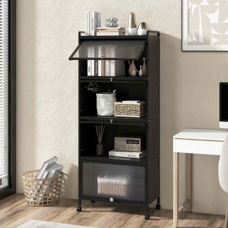 5-Tier Kitchen Baker's Rack with Flip-up PC Doors by DirectDeals