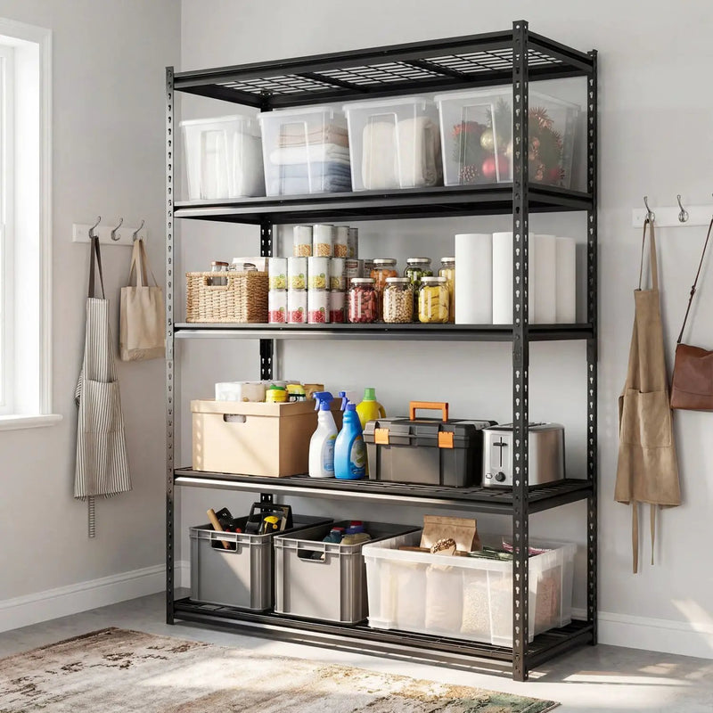 5-Tier Metal Shelving Unit 2000 lbs Capacity with Adjustable Wire Racks Set of by DirectDeals