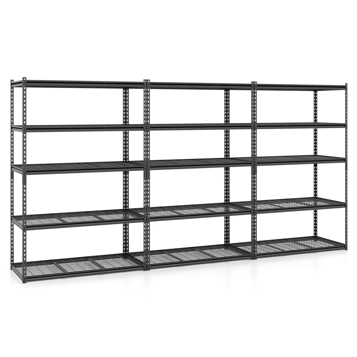 5-Tier Metal Shelving Unit 2000 lbs Capacity with Adjustable Wire Racks Set of by DirectDeals